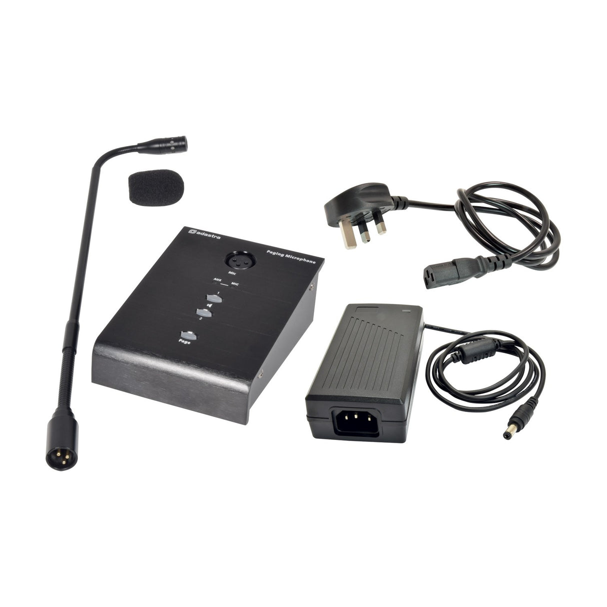 Adastra COM230 2-Zone Paging Station with Amplifier