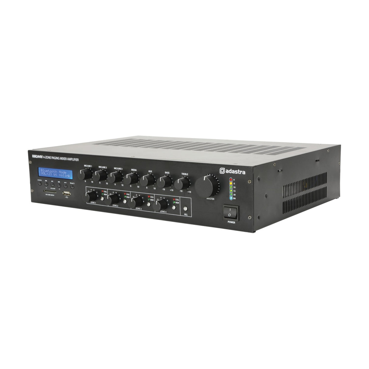 Adastra RM244V 100V 4-Zone Paging Mixer Amplifier