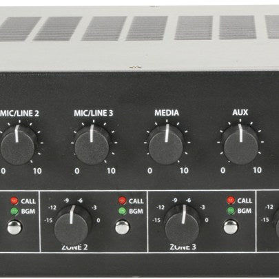 Adastra RM244V 100V 4-Zone Paging Mixer Amplifier
