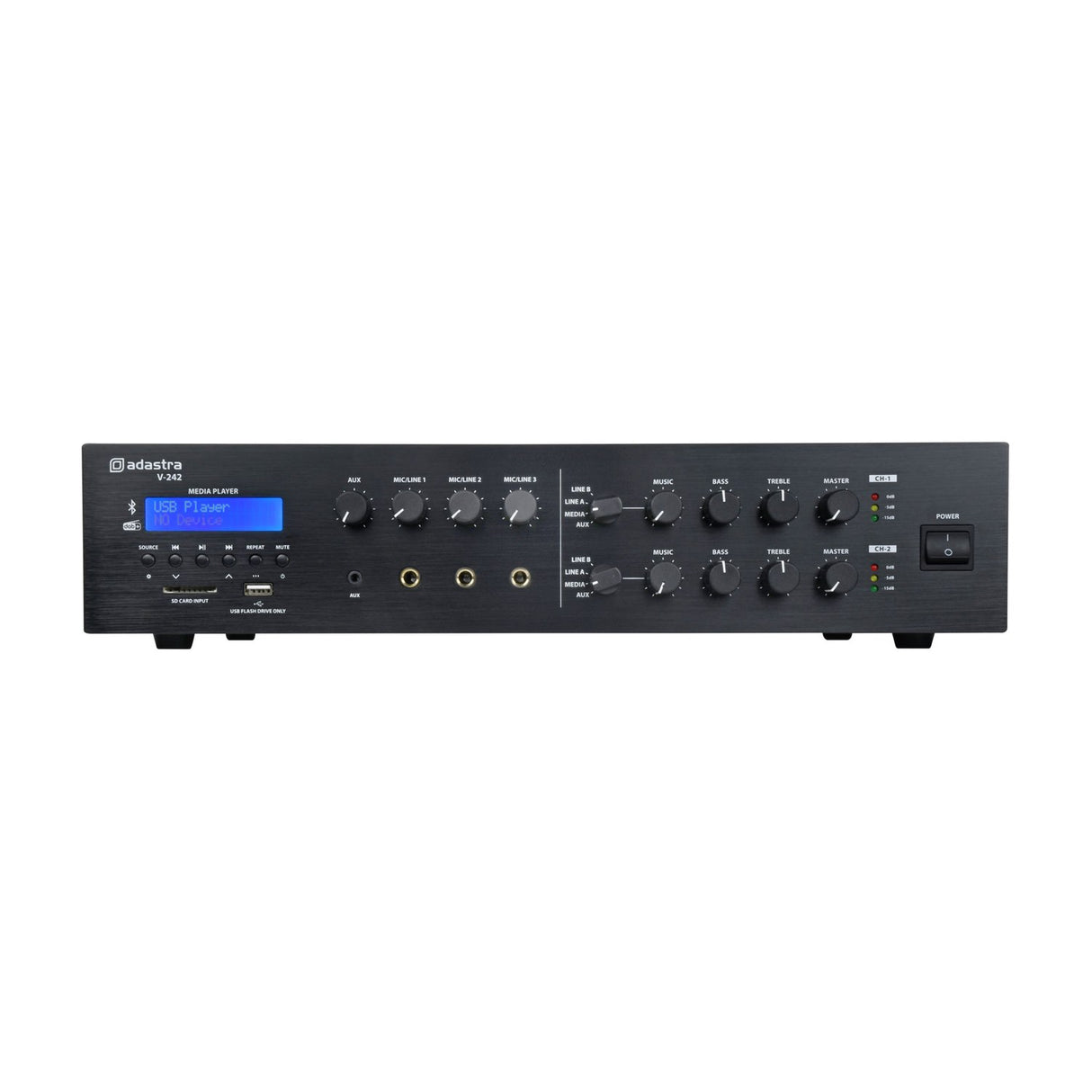 Adastra V-242 Dual Zone 100V Mixer-Amplifier