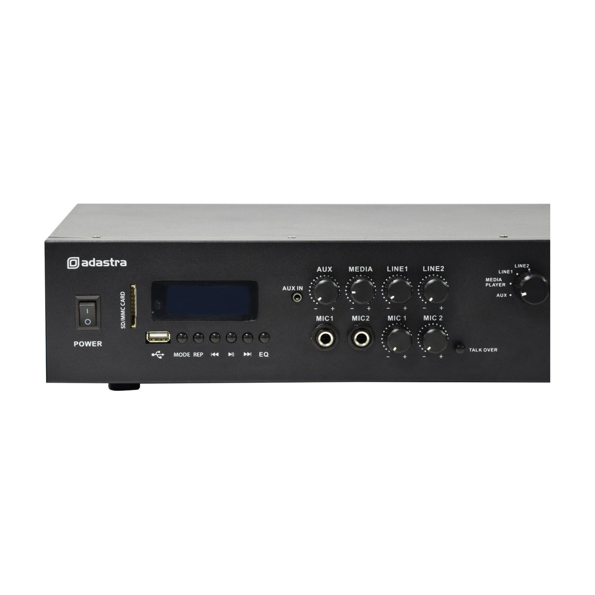 Adastra A2 Stereo PA Amplifier 2 x 200W with Media Player