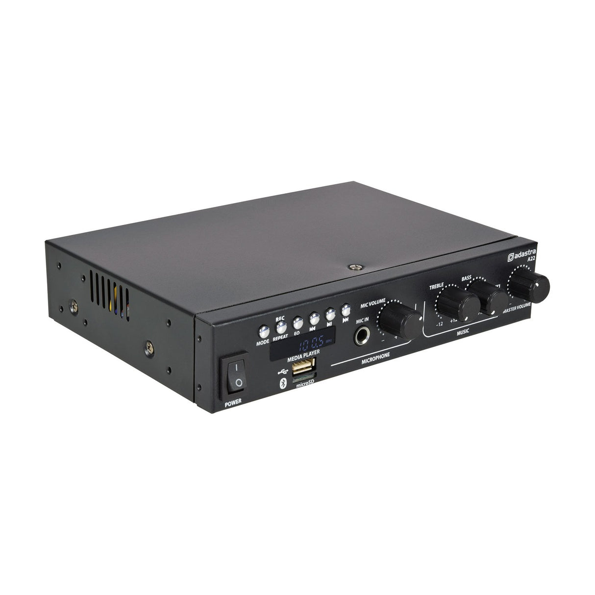 Adastra A22 Compact Stereo PA Amplifier with Bluetooth
