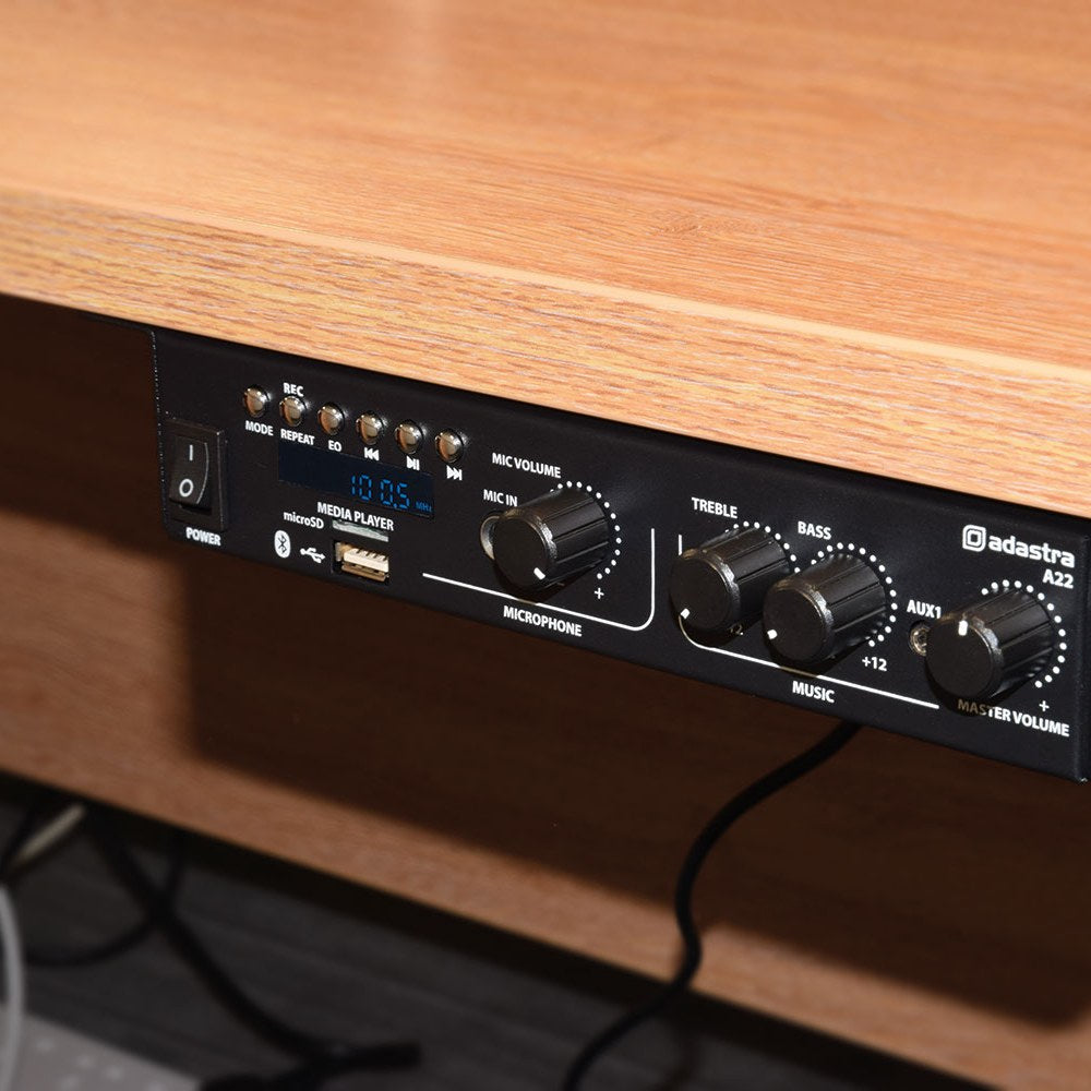 Adastra A22 Compact Stereo PA Amplifier with Bluetooth