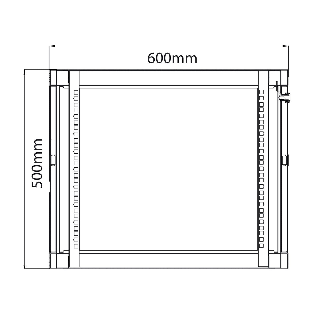 Adastra RC9U450 9U 450mm Deep 19" Rack Cabinet