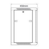 Adastra RC12U450 12U 450mm Glass-Door Rack Cabinet