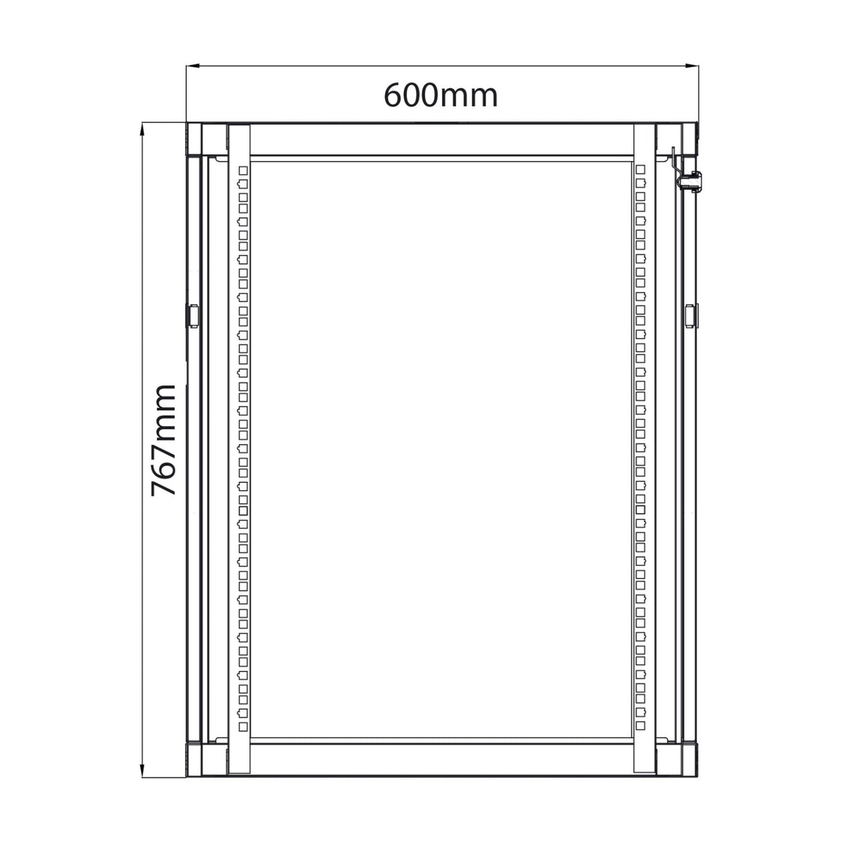 Adastra RC15U450 15U 450mm Deep 19" Rack Cabinet