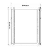 Adastra RC15U450 15U 450mm Deep 19" Rack Cabinet
