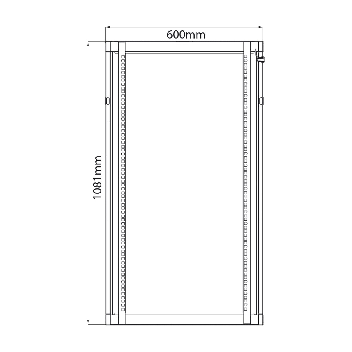 Adastra RC22U450 22U 450mm Deep Rack Cabinet