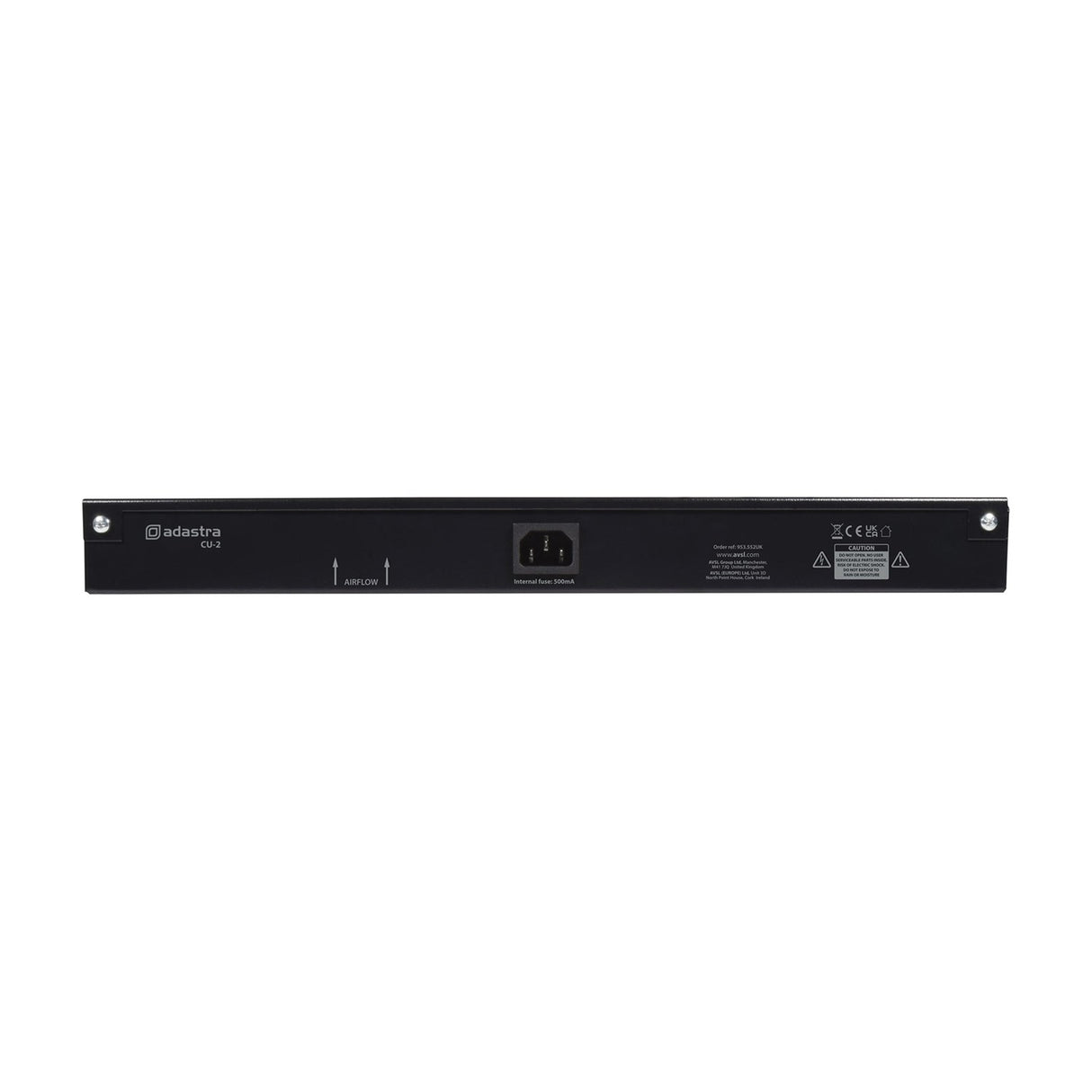 Adastra CU-2 1U Dual Fan 19" Rack Cooling Unit