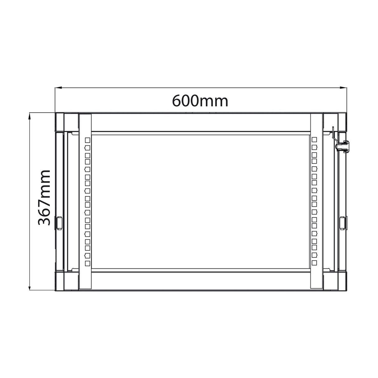 Adastra RC6U600 6U 600mm Deep 19" Rack Cabinet