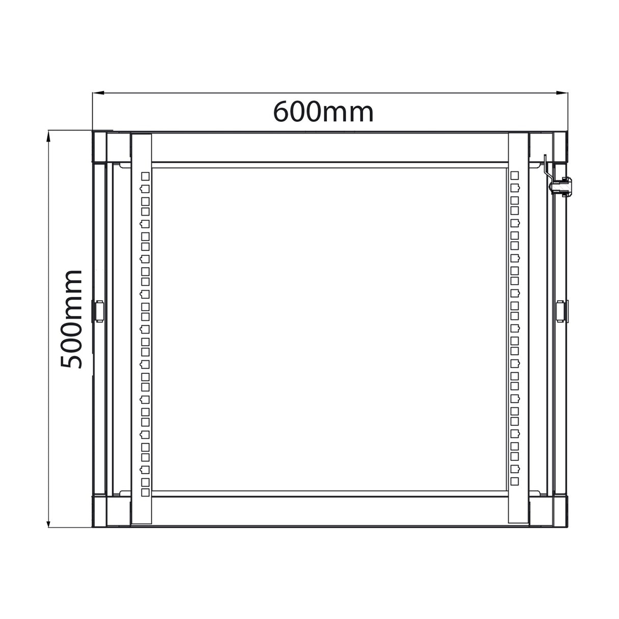 Adastra RC9U600 9U 600mm Deep 19" Rack Cabinet