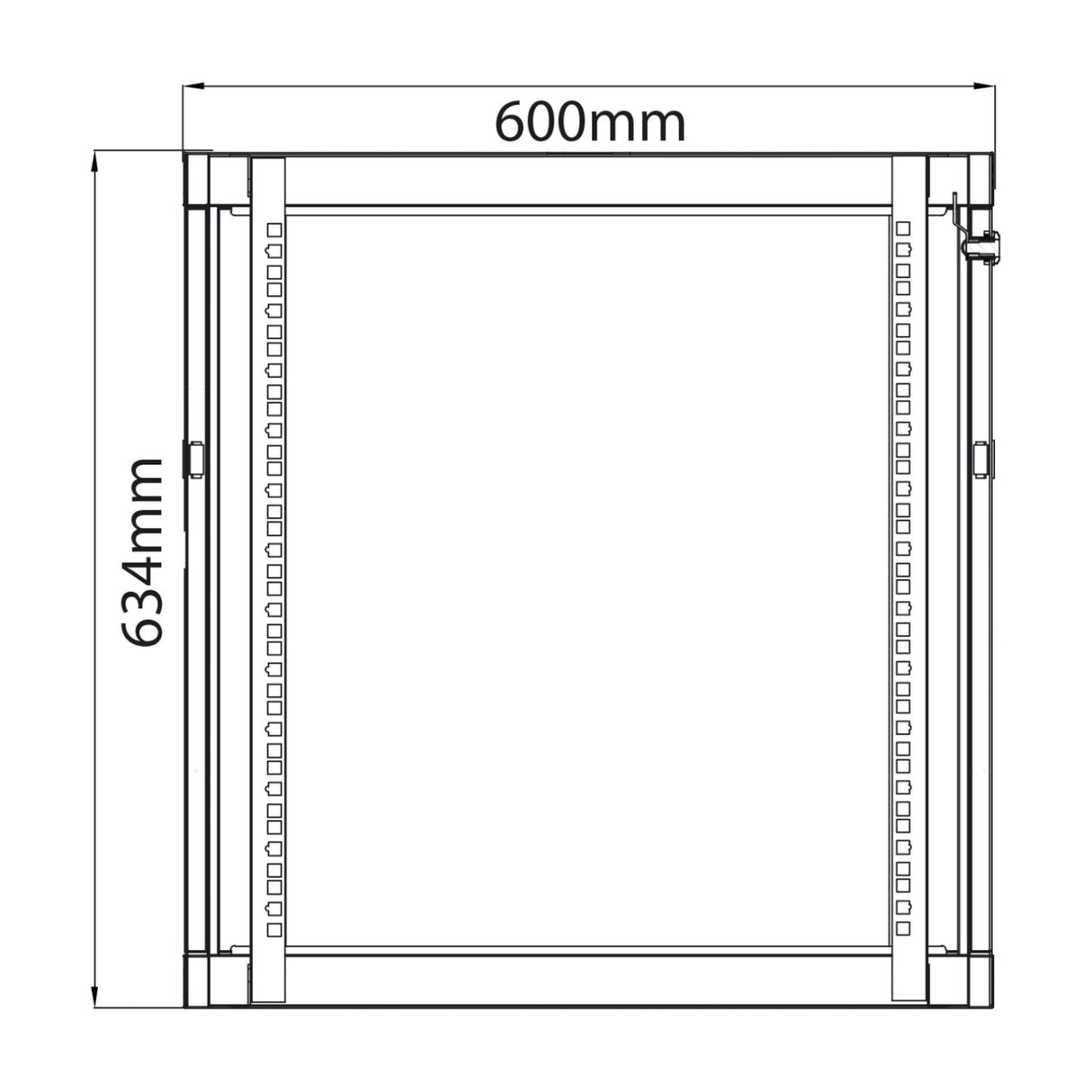 Adastra RC12U600 12U 600mm Deep 19" Rack Cabinet