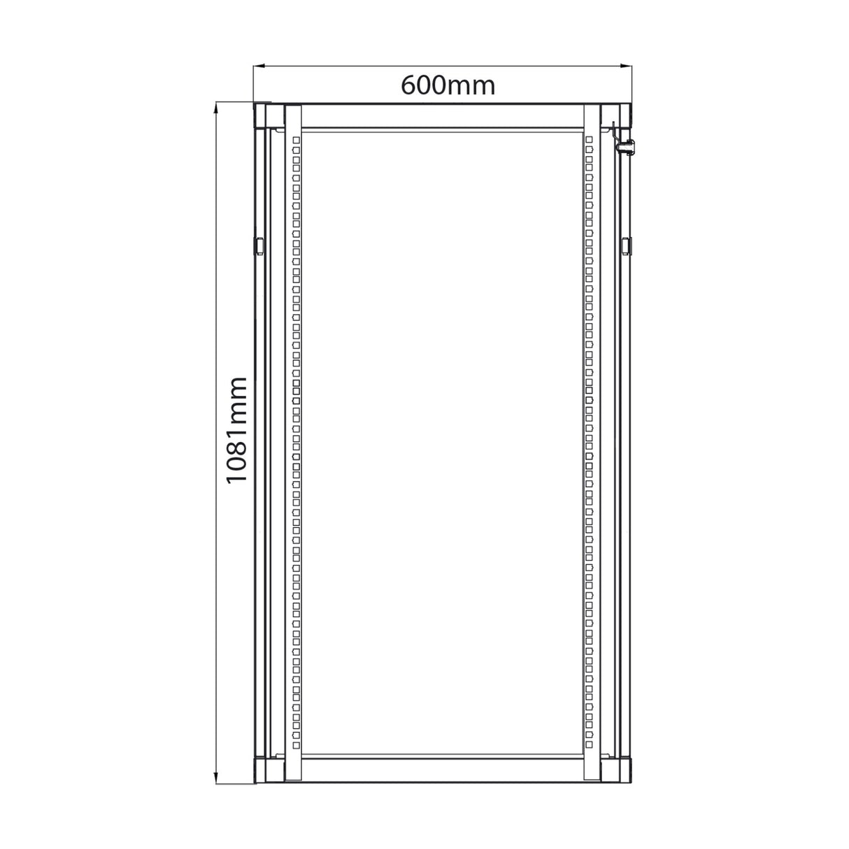 Adastra RC22U600 22U 600mm Deep 19" Rack Cabinet