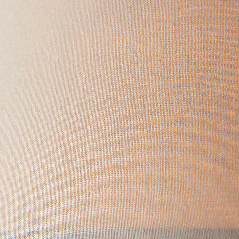Close-up of the pale grey woven fabric shade on the Endon Brendon 3 Light Pendant, showing the soft neutral textile finish.