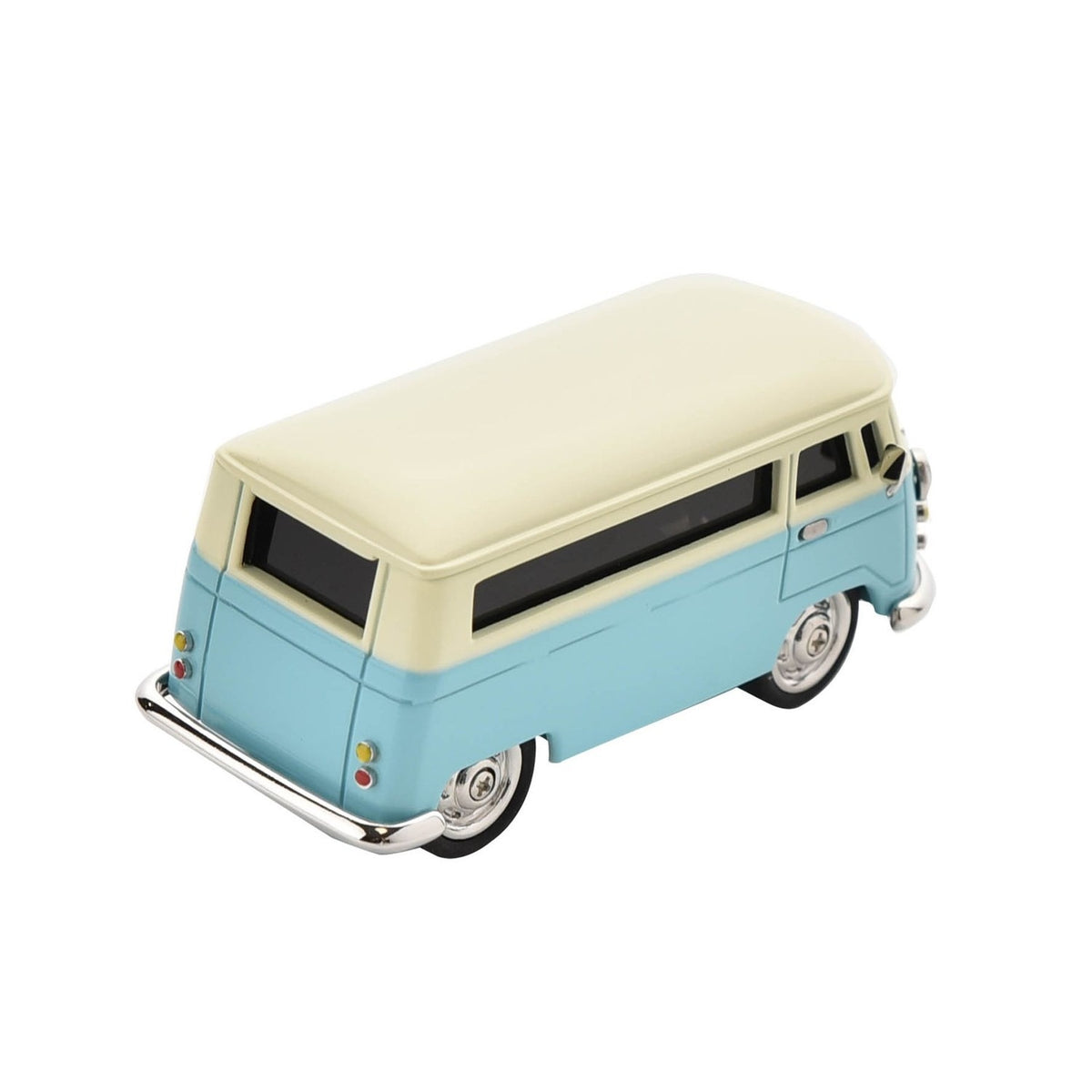 Miniature Camper Van Analogue Metal Mantel Clock - Blue