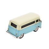 Miniature Camper Van Analogue Metal Mantel Clock - Blue