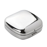 Chrome Fold Up Cushion Quartz Alarm Clock - Silver & Black