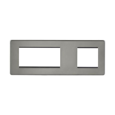 6G Modular Faceplate (2G + 4G) - Black Nickel