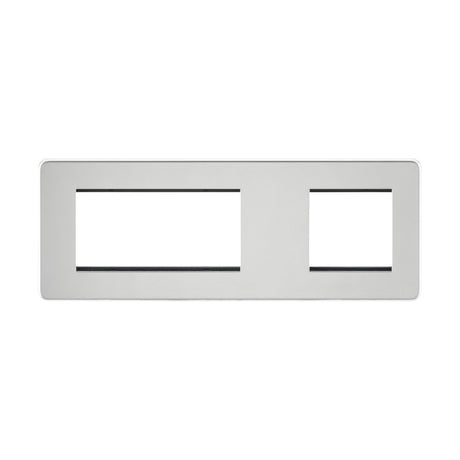 6G Modular Faceplate (2G + 4G) - Polished Chrome