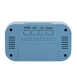 Brights Plastic Travel LED Alarm Clock with Snooze - Blue