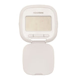 Digital Travel Alarm Clock with Snooze and Light - White