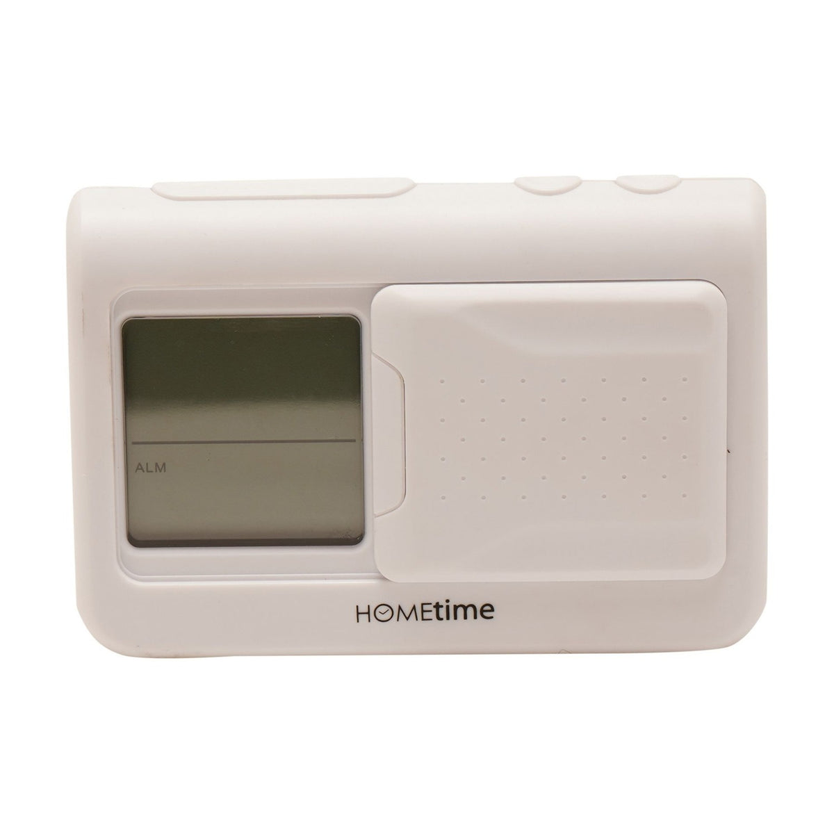 Digital Vibration Alarm Clock with Sliding Cover - White