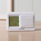 Digital Vibration Alarm Clock with Sliding Cover - White