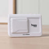Digital Vibration Alarm Clock with Sliding Cover - White