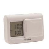 Digital Vibration Alarm Clock with Sliding Cover - White