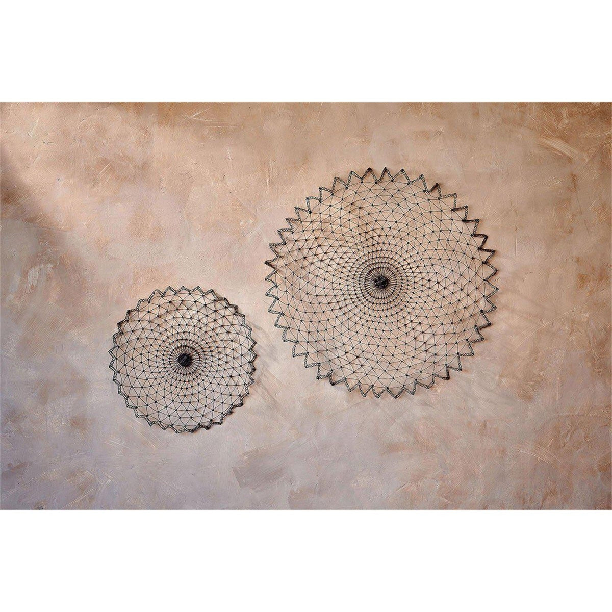 Arna Large Wire Wall Art - Rust