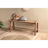 Amhara Acacia & Jute Woven Bench - Natural