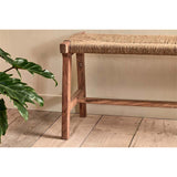 Amhara Acacia & Jute Woven Bench - Natural
