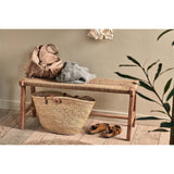 Amhara Acacia & Jute Woven Bench - Natural