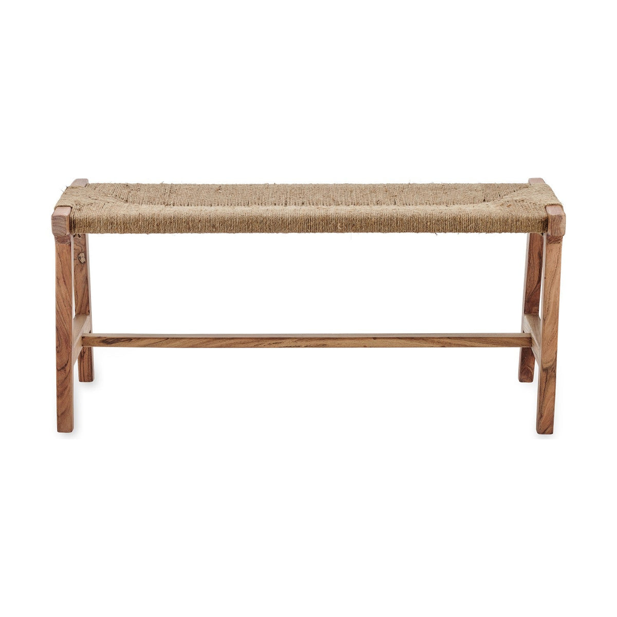 Amhara Acacia & Jute Woven Bench - Natural