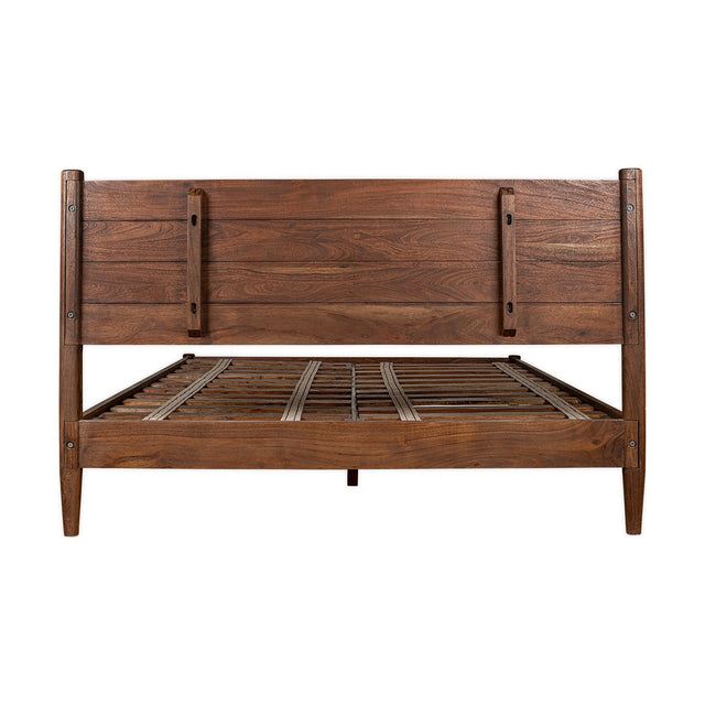 Anbu King Acacia Bed Frame - Washed Walnut