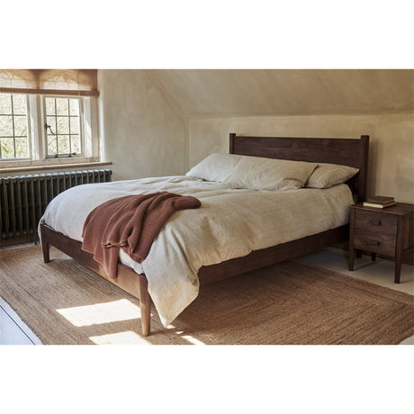 Anbu King Acacia Bed Frame - Washed Walnut