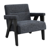 Abel Accent Chair - Coal with Black