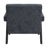 Abel Accent Chair - Coal with Black