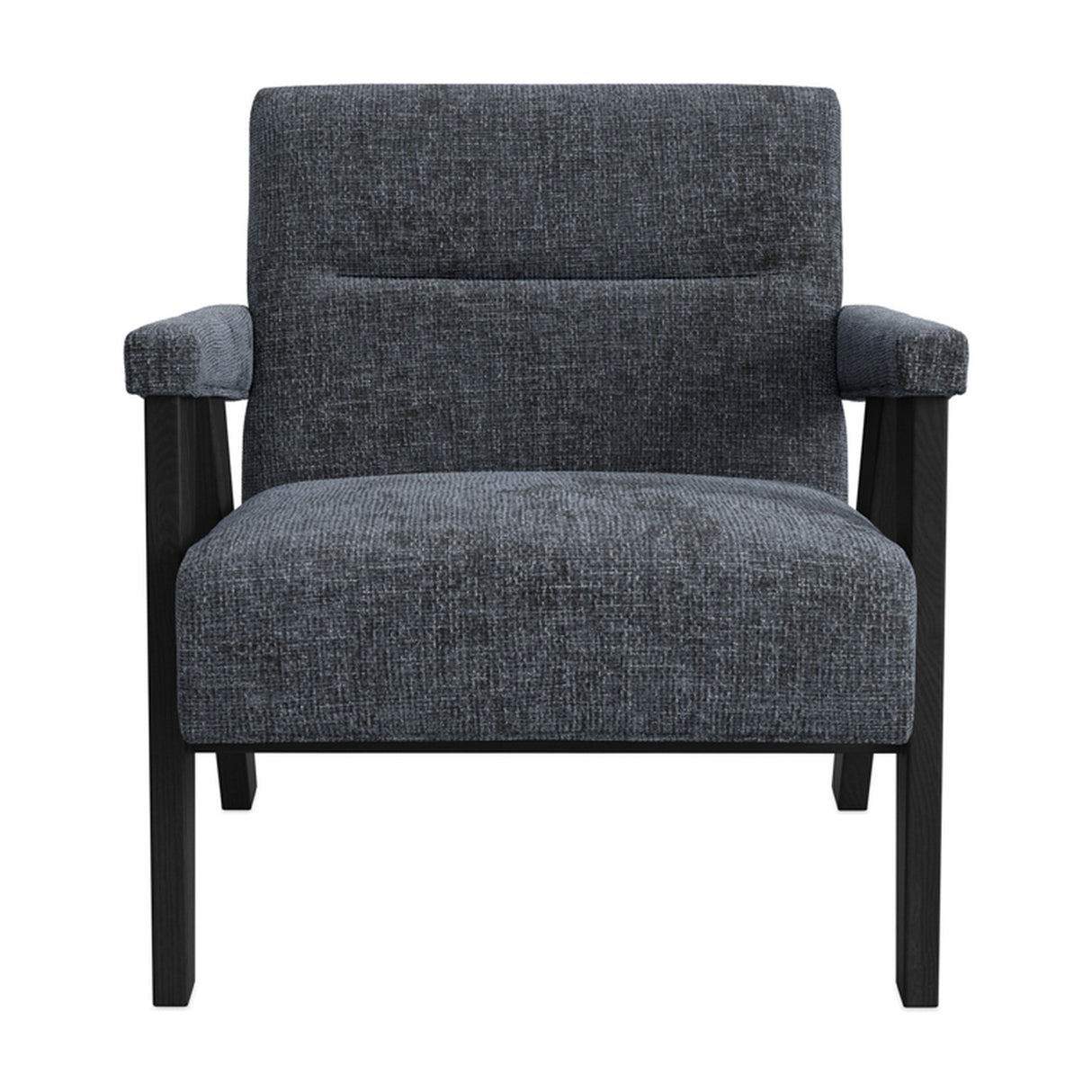 Abel Accent Chair - Coal with Black