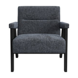 Abel Accent Chair - Coal with Black