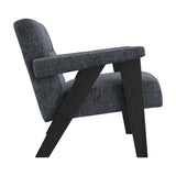 Abel Accent Chair - Coal with Black