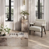Abel Accent Chair - Milk with Chocolate