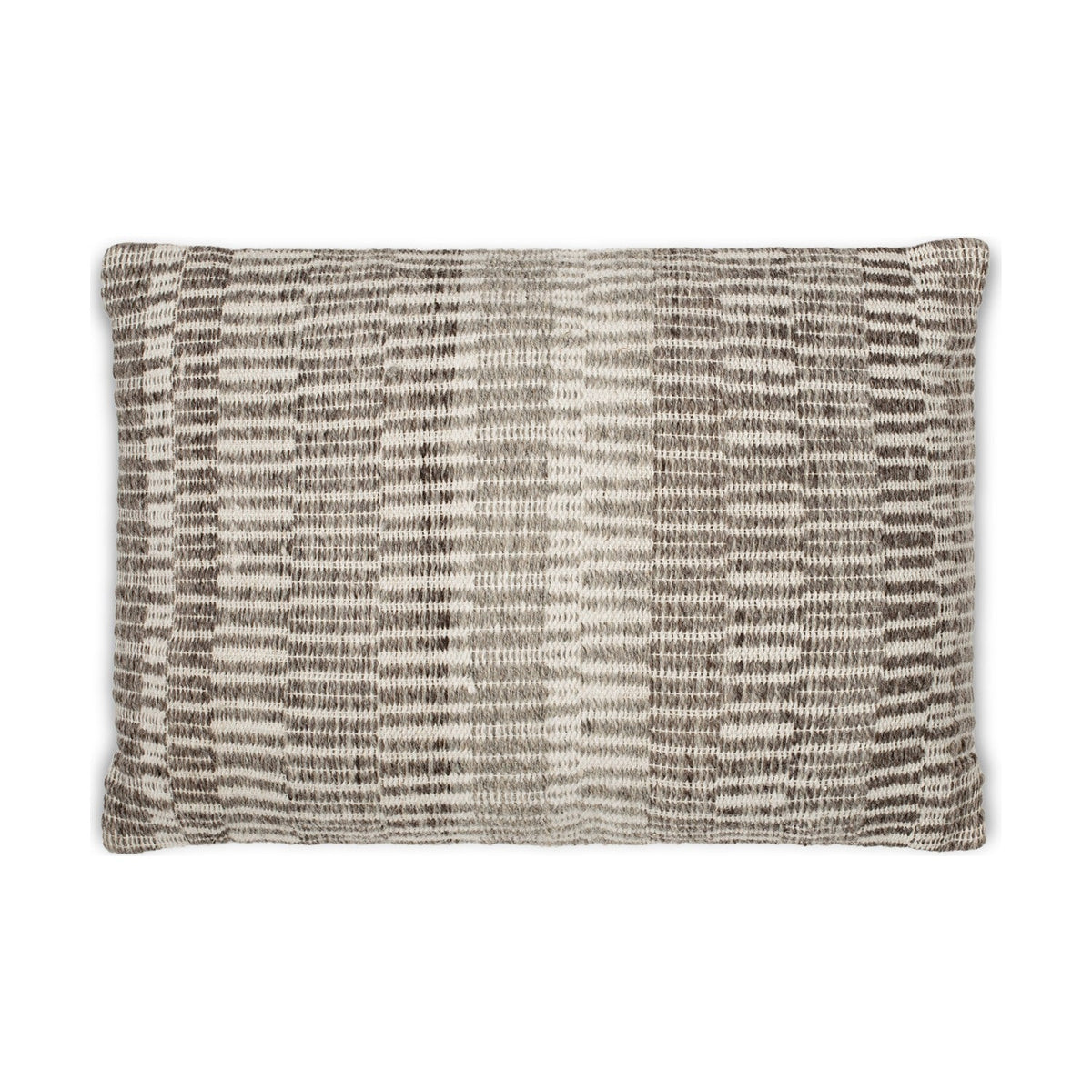 Aahna 60 x 40cm Wool Cushion Cover - Charcoal