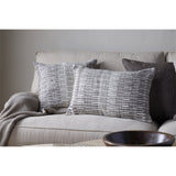 Aahna 60 x 40cm Wool Cushion Cover - Charcoal