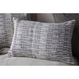 Aahna 60 x 40cm Wool Cushion Cover - Charcoal