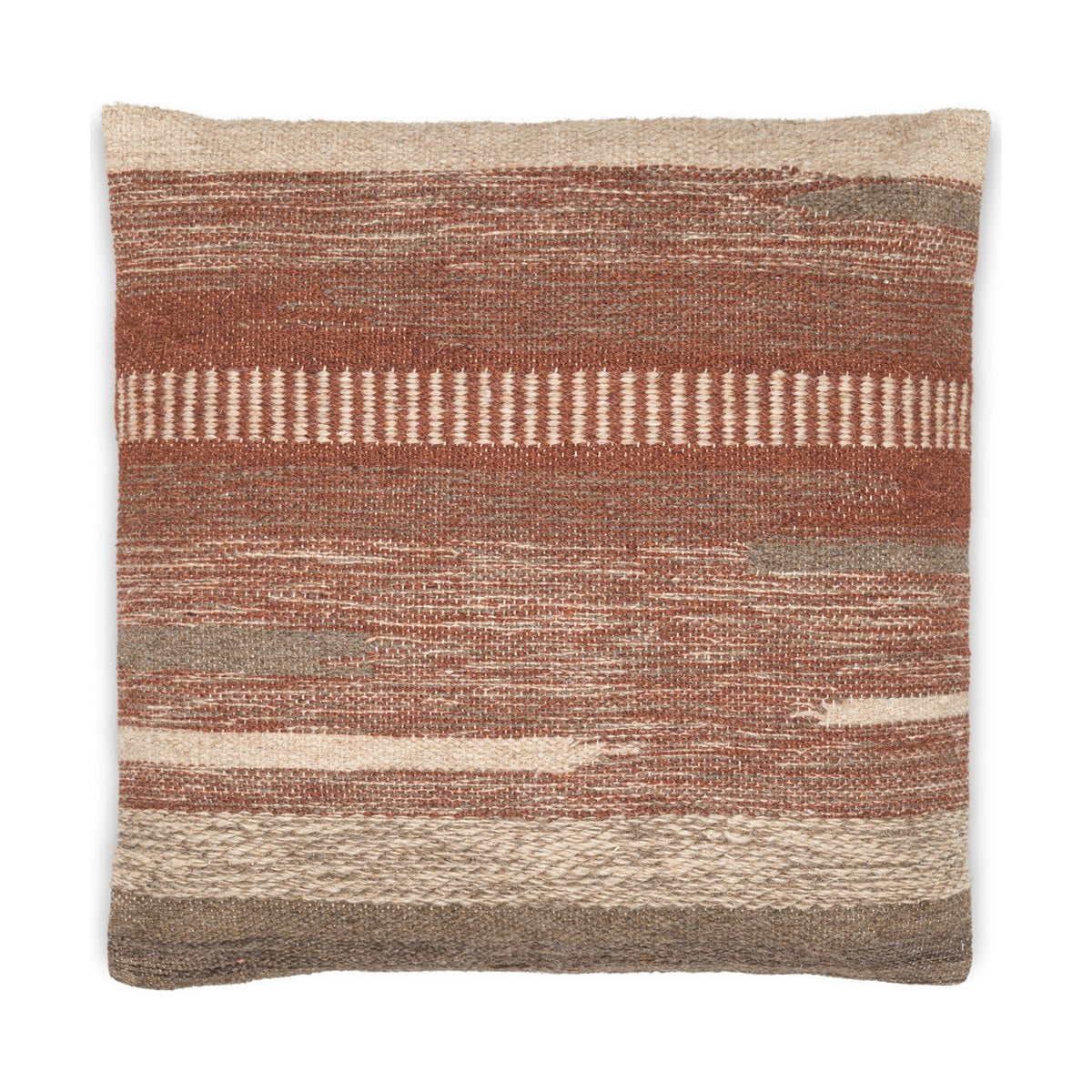 Aakash 50 x 50cm Wool Cushion Cover - Rust