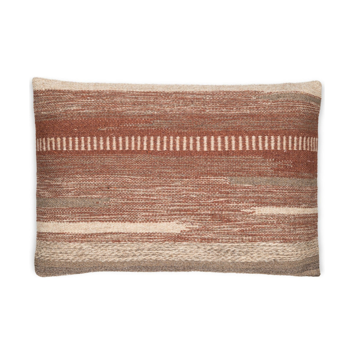 Aakash 60 x 40cm Wool Cushion Cover - Rust