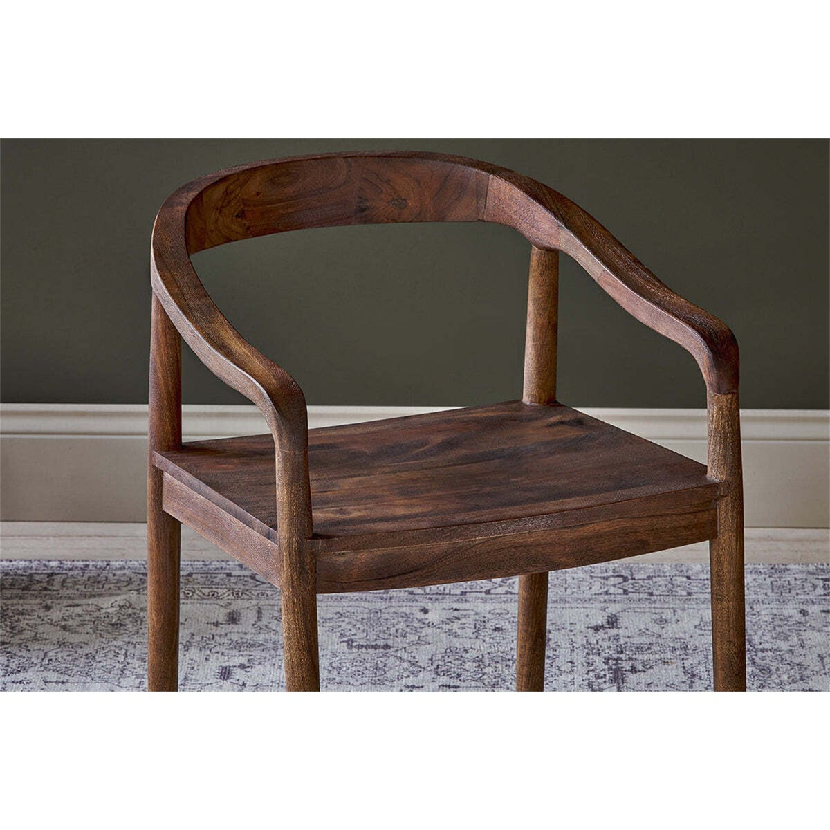 Anbu Acacia Dining Chair - Washed Walnut