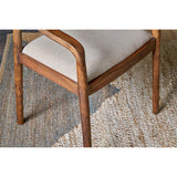 Anbu Acacia Upholstered Dining Chair - Washed Walnut