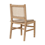 Aamani Mango Wood & Cord Dining Chair - Natural